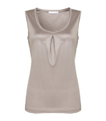 Beaded Scoop Neck Top