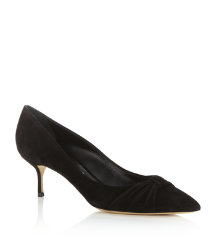 Knotted Suede Pump