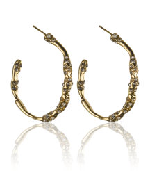 Crystal Hoop Earring