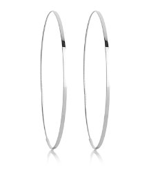 Large Flat Magic Hoop Earrings