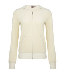 Embellished Logo Velour Top