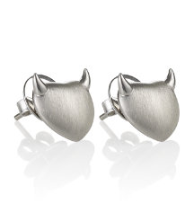 Horny Silver &#39;Art Earrings