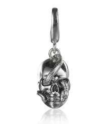 Silver Snake Eye Charm Pendant