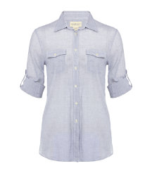 Slouchy Check Utility Shirt