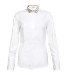 Contrast Collar Shirt