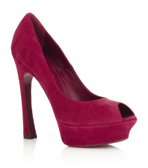 Palais Suede Peep Toe