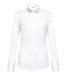 Contrast Collar Shirt
