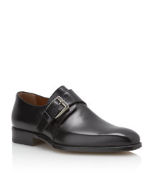 Cremona Black Leather Shoe