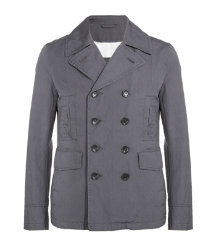 Washed Cotton Pea Coat