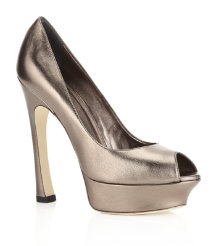 Palais Leather Peep Toe