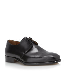 Mantova Black Leather Shoe