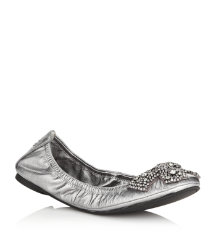 Eddie Crystal Bow Flat