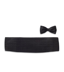 Embroidered Bow Tie and Cummerbund Set