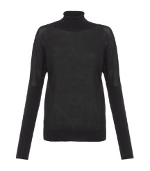 Keyhole Roll Neck Sweater