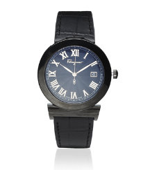 Oversized Leather Watch