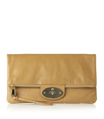 Oversized Postman’s Lock Clutch Fudge