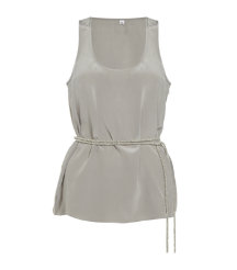 Silk Top with Belt