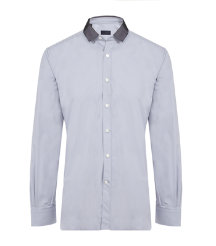 Grosgrain and Cotton Shirt
