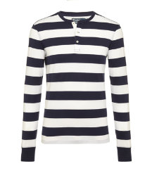 Henley Striped T-Shirt