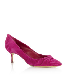Knotted Suede Pump
