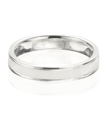 Colour Theory Silver &amp; White Enamel Ring