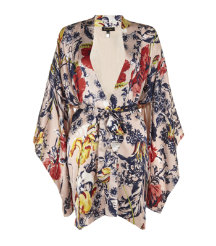 Printed Silk Kimono