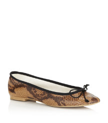 Leap Snake-Print Flat