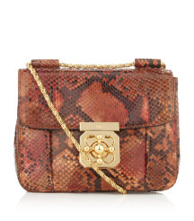 Elsie Python Small Shoulder Bag