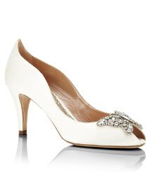 Farfalla Satin Peep Toe