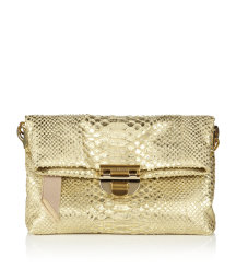 Liane Snakeskin Pouch Bag