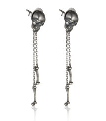 Silver Snake Eye Earrings
