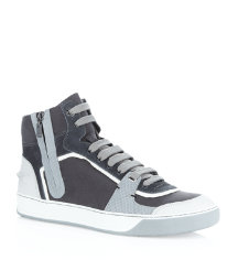 Panelled High Top Trainer