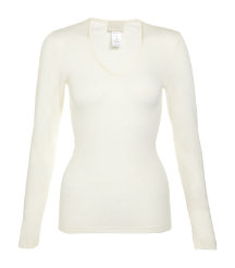 Wool and Silk Long Sleeve Top